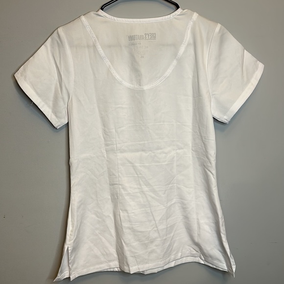 Greys Anatomy by Barco Women’s White V-Neck Scrub Top Size X Small - Picture 6 of 14